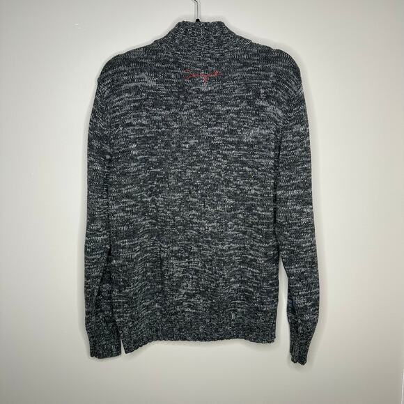 Desigual "made to dream" 1/4 zip argyle design sweater Size XL - Picture 5 of 8